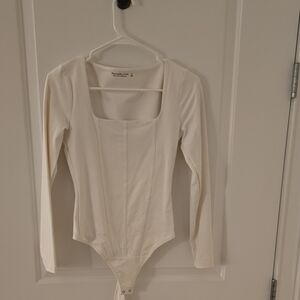 Abercrombie & Fitch Cream Bodysuit